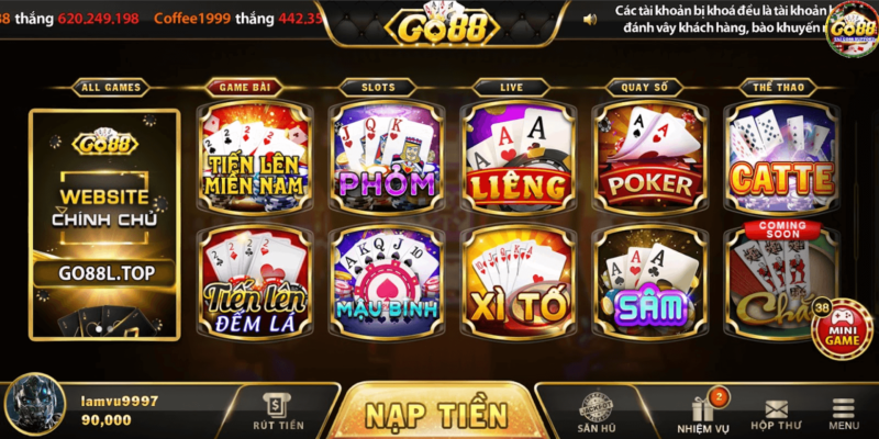 Khám phá kho game đổi thưởng đa dạng và hấp dẫn tại cổng game Go88