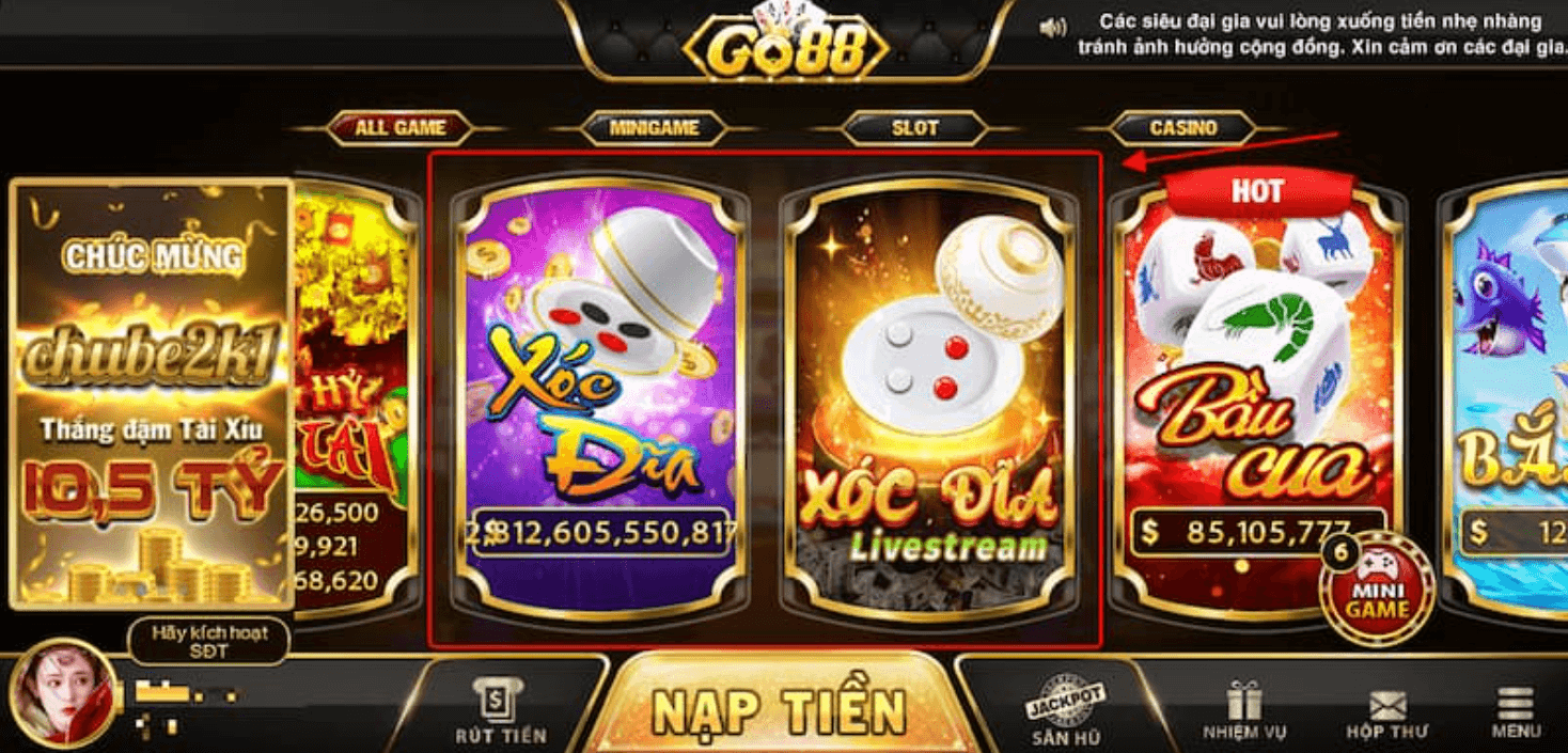 Kinh nghiệm chơi Xóc đĩa kiếm bội tiền cùng Go88